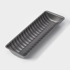 Форма для выпечки «Жаклин. Рулет», 31×12×4 см, антипригарное покрытие, серый - Фото 1