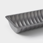 Форма для выпечки «Жаклин. Рулет», 31×12×4 см, антипригарное покрытие, серый - Фото 4