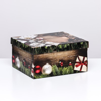 Складная коробка "Желанные подарки", 31,2 х 25,6 х 16,1 см МИКС