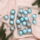 Ёлочные игрушки «Николь блеск», шары новогодние, d=3 см, набор 20 шт., зелёный - Фото 3