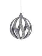 Ёлочные игрушки «Селин», шары новогодние, d=8 см, набор 6 шт., серебро 6531961