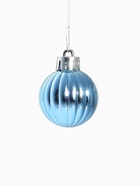 Ёлочные игрушки «Беата полоски», шары новогодние, d=3 см, набор 12 шт., голубой - Фото 5