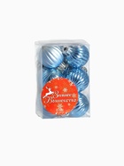 Ёлочные игрушки «Беата полоски», шары новогодние, d=3 см, набор 12 шт., голубой - Фото 7