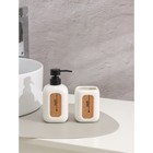 Набор аксессуаров для ванной комнаты SAVANNA «Лофт», 2 предмета (дозатор для мыла, стакан) - фото 6488273