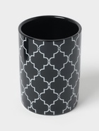 Набор аксессуаров для ванной комнаты Доляна «Марокко», 3 предмета, мыльница, дозатор для мыла, стакан, чёрный - Фото 5