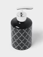 Набор аксессуаров для ванной комнаты Доляна «Марокко», 3 предмета, мыльница, дозатор для мыла, стакан, чёрный - Фото 6