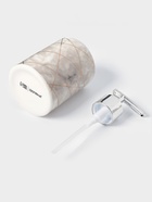 Набор аксессуаров для ванной комнаты Доляна «Розовое золото», 3 предмета, мыльница, дозатор для мыла 350 мл, стакан 300 мл - Фото 5