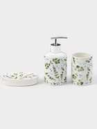 Набор аксессуаров для ванной комнаты Доляна «Эвкалипт», 3 предмета, мыльница, дозатор для мыла, стакан - Фото 3