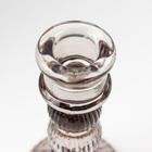 Подсвечник на 1 свечу «Колонна с шарами», стекло, серый прозрачный, 15.5×8.5×8.5 см - фото 25486730