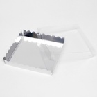 Коробочка для печенья, серебряная, 18×18×3 см 7142836