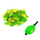 Водяные бомбочки «Бей в цель», 200 шт., с насосом и насадкой, МИКС - Фото 3