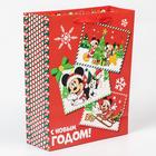 Пакет подарочный новогодний, 31х40х11.5 см, упаковка, Микки Маус - фото 30305969