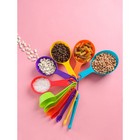 Набор мерных ложек Доляна «Заряд», 12 шт., от 0.66 до 250 мл, пластик, МИКС - Фото 3