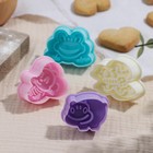 Набор плунжеров кондитерских Доляна «Летний сон», 4 шт, 9,5×9×4,6 см, цвет МИКС - фото 54724032