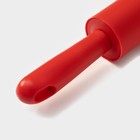 Скалка Доляна «Каппадокия», 43×5 см, рабочая часть 19.5 см, красная - Фото 4