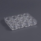 Органайзер для хранения мелочей, 12 баночек, 4 мл, 12×10×2 см, прозрачный - Фото 4