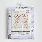 Комплект штор для кухни с подхватами «Этель» Beautiful birds, 2 шт., белый, 145×180 см - фото 7722029