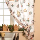 Комплект штор для кухни с подхватами «Этель» Beautiful birds, 2 шт., белый, 145×180 см - Фото 6