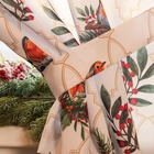 Комплект штор для кухни с подхватами «Этель» Beautiful birds, 2 шт., белый, 145×180 см - Фото 7