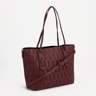 Сумка женская на молнии, цвет бордовый - фото 21393642