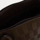Сумка женская на молнии, цвет коричневый - фото 21393647