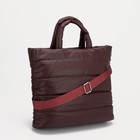 Сумка женская на молнии, цвет бордовый - фото 21393658