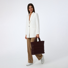 Сумка женская на молнии, цвет бордовый - фото 25477909