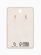 Серьги висячие со стразами «Вечерние» мадам, цвет бело-синий в золоте, 7 см - Фото 6