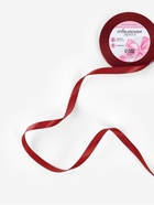 Лента атласная, 10 мм, 23±1 м, бордовая №48 - Фото 2