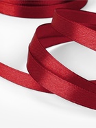 Лента атласная, 10 мм, 23±1 м, бордовая №48 - Фото 4