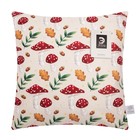 Наволочка декоративная Этель «Грибы» 40×40 см, 100% п/э, велюр - Фото 5