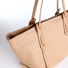 Сумка женская на молнии, цвет бежевый - фото 21393935