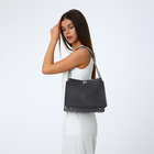 Сумка женская на молнии, цвет серый - фото 25469253