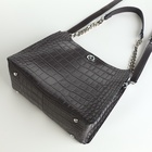 Сумка женская на молнии, цвет серый - фото 27051527