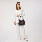 Сумка-тоут на молнии, цвет бордовый - фото 25318403