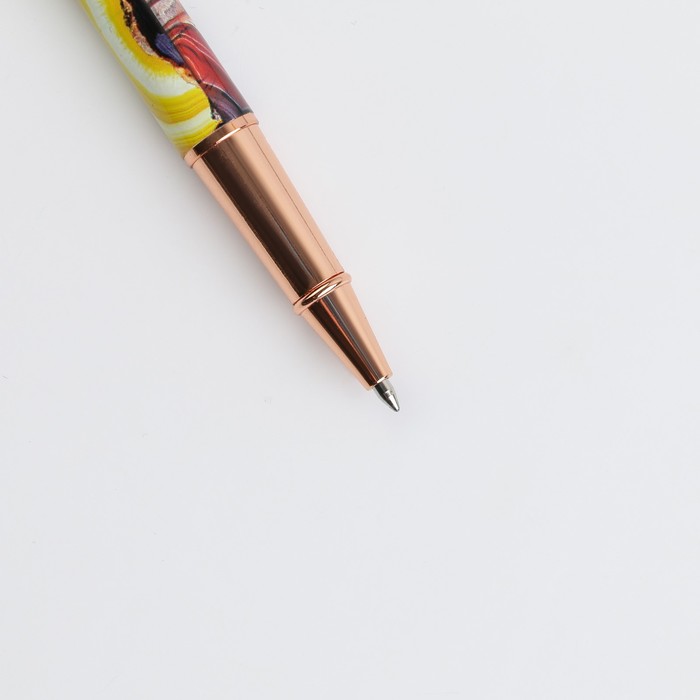 Ручка металл с колпачком «Творения русской природы», фурнитура золото - фото 1899998380
