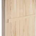 Дверной блок для бани, 180×80см, из липы, на клиньях, массив, "Добропаровъ" - Фото 4