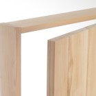 Дверной блок для бани, 180×80см, из липы, на клиньях, массив, "Добропаровъ" - Фото 5