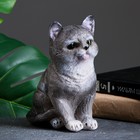 Копилка "Котик малый" серый, 14х9х10см - фото 4639522