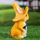 Фигура "Заяц в шляпе" рыжий 21х12х9см - Фото 2
