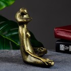Фигура "Лягушка йог в позе лотоса" 16х16х6см, золото - Фото 3