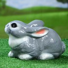 Садовая фигура "Заяц", глянец, серый цвет, 17 см, микс - Фото 2