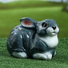 Садовая фигура "Заяц", глянец, серый цвет, 17 см, микс - Фото 4