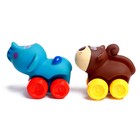 Набор машин «Зверята», 2 штуки, МИКС - фото 24423113