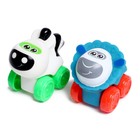 Набор машин «Зверята», 2 штуки, МИКС - фото 24423116