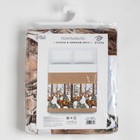 Покрывало "Этель" евро Олени в зимнем лесу, 210*215 см, 100% хлопок - фото 51511537