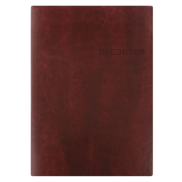 Ежедневник датированный А5 Letts Lecassa, интегральная обложка,, искусственная кожа, кремовый блок, коричневый