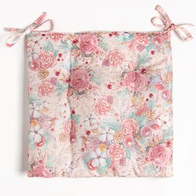 

Подушка на стул "Этель" Pink magic 42х42х7см,100% хлопок,саржа 190гр/м2