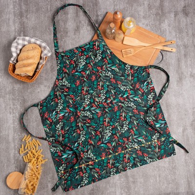 Фартук новогодний «Этель» Berry 60×70 см, 100%хл, саржа 190 г/м²