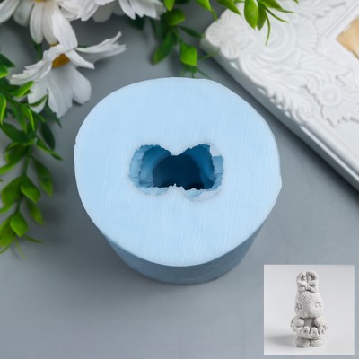 Силиконовый молд, форма для заливки «Зайчик в юбочке», 8×4.5×4.5 см, МИКС
